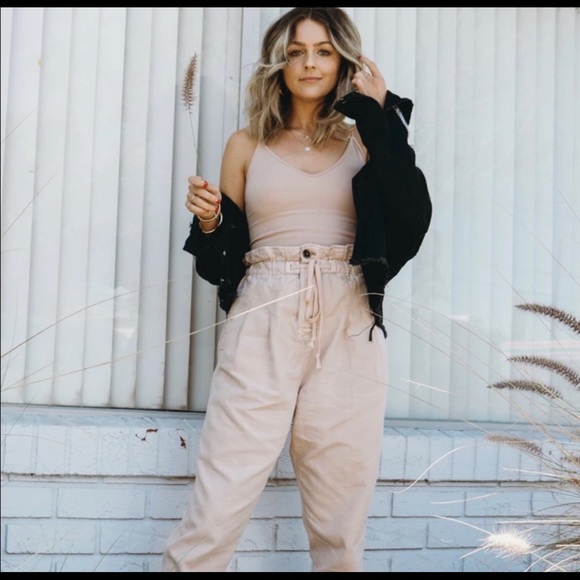 Free People Margate Pants in Misty Rose Size S - Picture 2 of 5